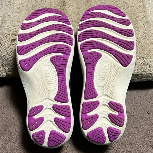 Asics Women's Sneakers - Navy and Purple - Picture 5 of 8